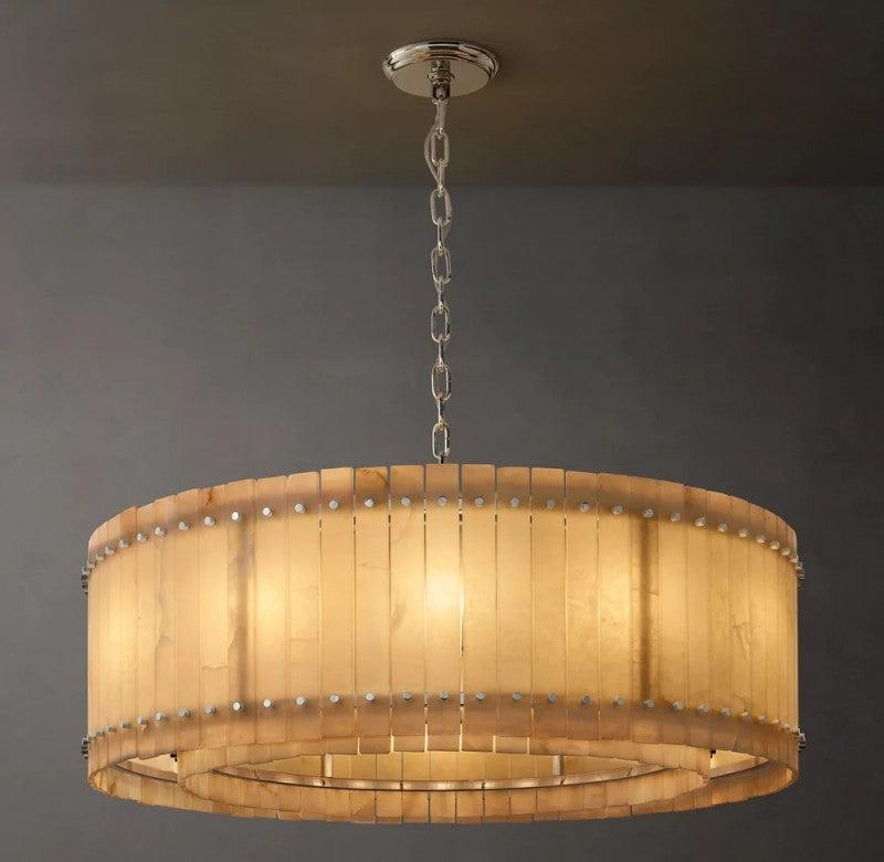 San Marco Alabaster Round Chandelier - Dawn Lamps