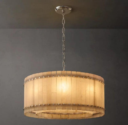 San Marco Alabaster Round Chandelier - Dawn Lamps