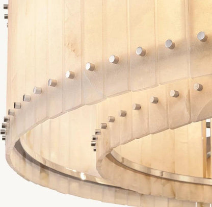 San Marco Alabaster Round Chandelier - Dawn Lamps