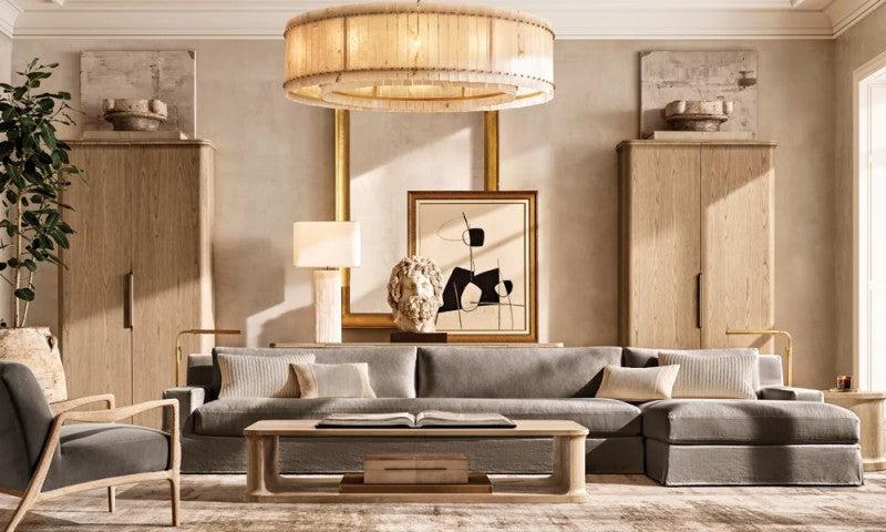 San Marco Alabaster Round Chandelier - Dawn Lamps