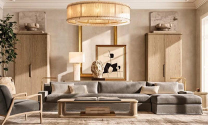 San Marco Alabaster Round Chandelier - Dawn Lamps