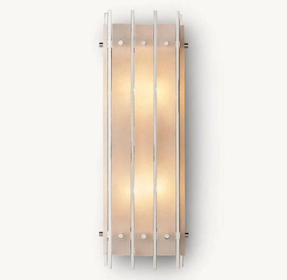 San Marco Alabaster Rectangular Wall Sconce - Dawn Lamps