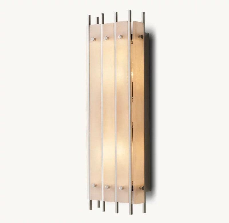 San Marco Alabaster Rectangular Wall Sconce - Dawn Lamps