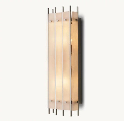 San Marco Alabaster Rectangular Wall Sconce - Dawn Lamps