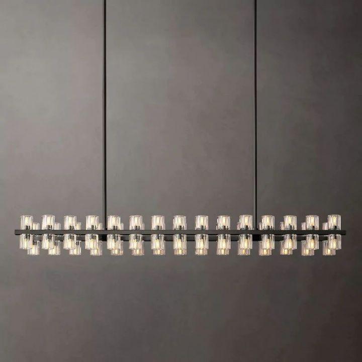 Arcachon Rectangular Chandelier 54" - Dawn Lamps