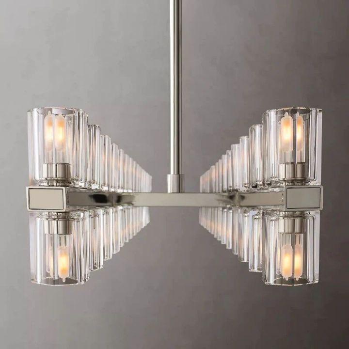 Arcachon Rectangular Chandelier 54" - Dawn Lamps