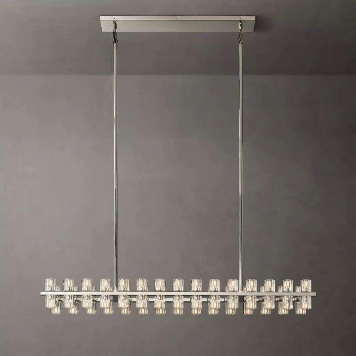 Arcachon Rectangular Chandelier 54" - Dawn Lamps