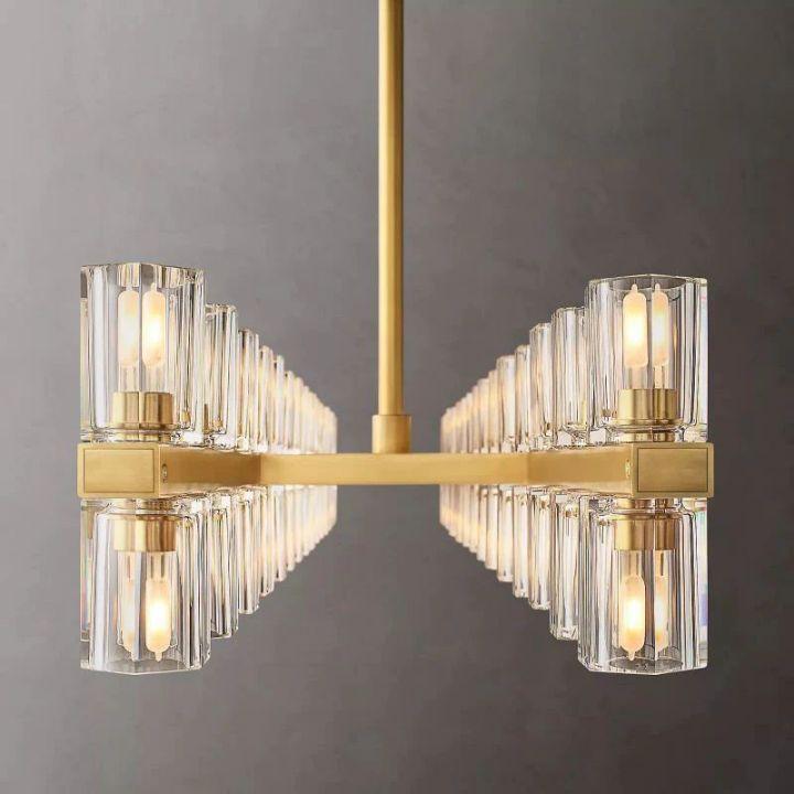 Arcachon Rectangular Chandelier 54" - Dawn Lamps