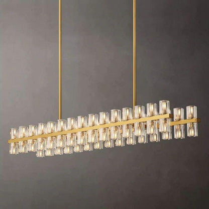Arcachon Rectangular Chandelier 54" - Dawn Lamps