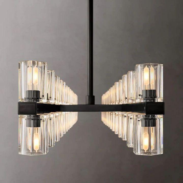 Arcachon Rectangular Chandelier 54" - Dawn Lamps