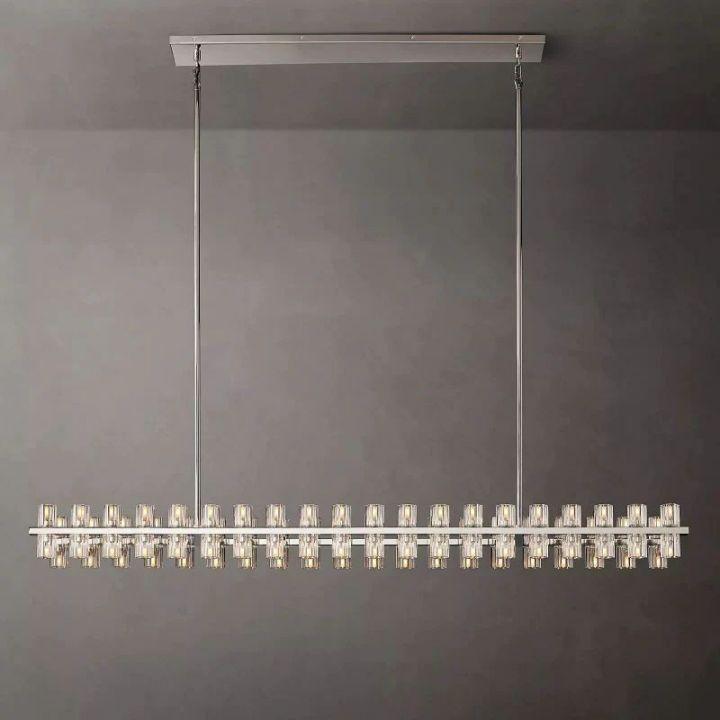 Arcachon Rectangular Chandelier 72" - Dawn Lamps