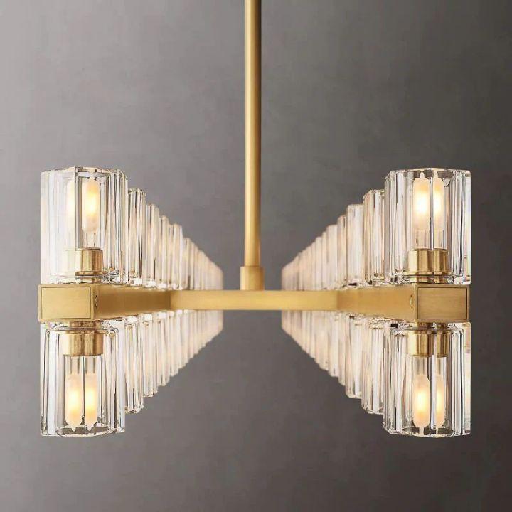 Arcachon Rectangular Chandelier 72" - Dawn Lamps