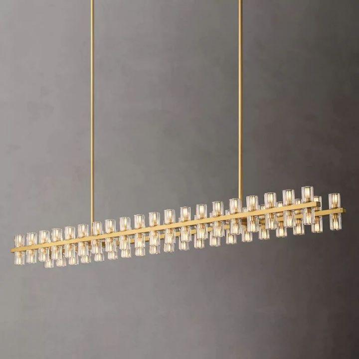 Arcachon Rectangular Chandelier 72" - Dawn Lamps
