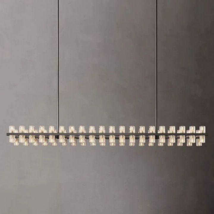Arcachon Rectangular Chandelier 72" - Dawn Lamps