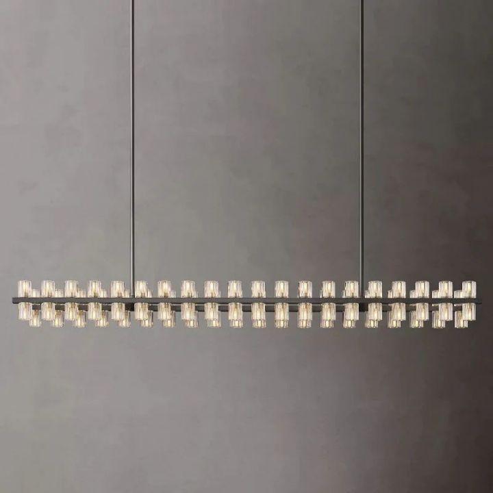 Arcachon Rectangular Chandelier 72" - Dawn Lamps