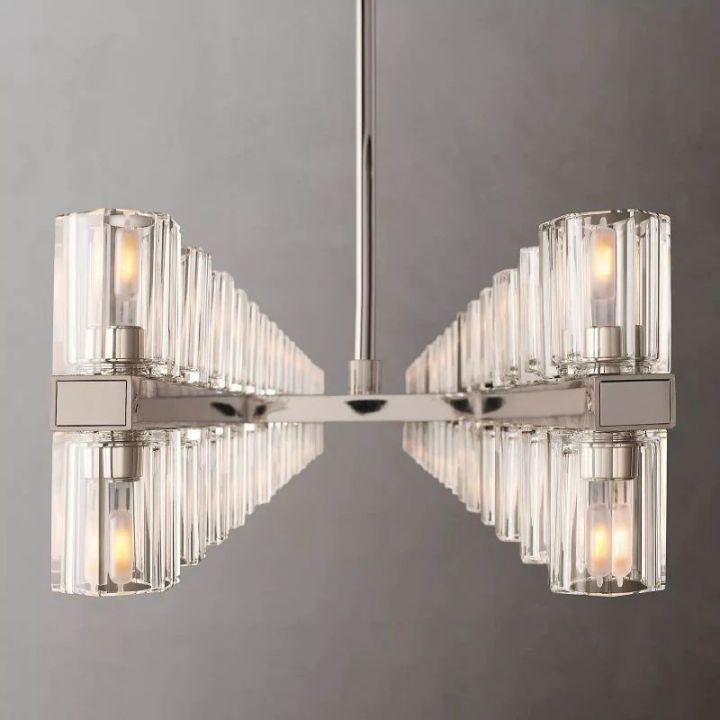 Arcachon Rectangular Chandelier 72" - Dawn Lamps