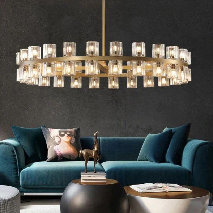 Arcachon Round Chandelier 48" - Dawn Lamps