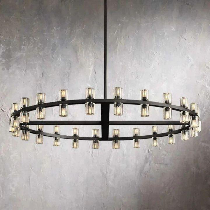 Arcachon Round Chandelier 48" - Dawn Lamps