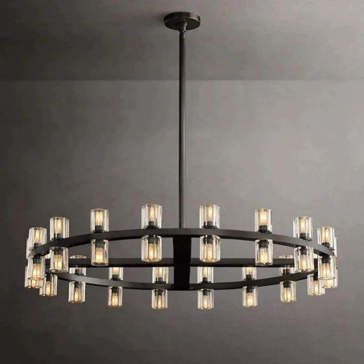 Arcachon Round Chandelier 48" - Dawn Lamps