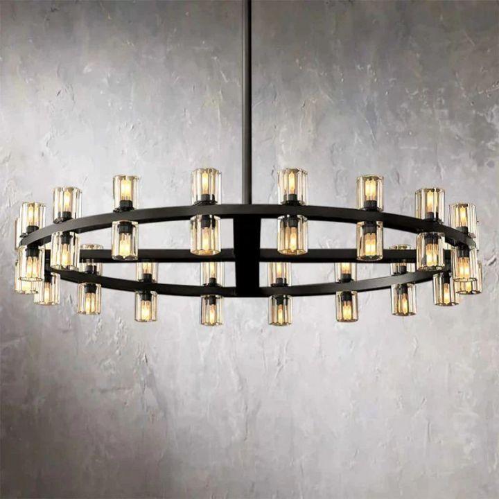Arcachon Round Chandelier 48" - Dawn Lamps