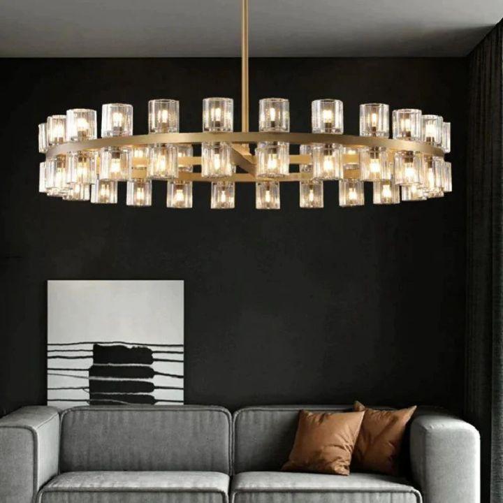 Arcachon Round Chandelier 48" - Dawn Lamps