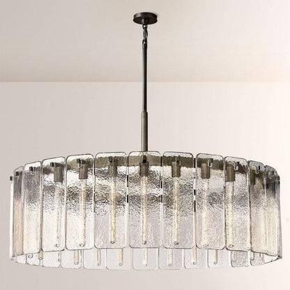 Camette Glass Round Chandelier 48"D - Dawn Lamps