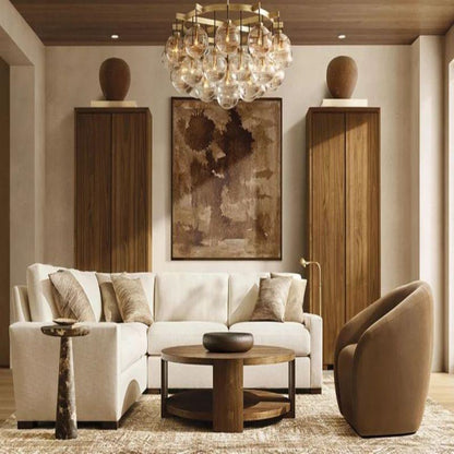 Cabrette Round Chandelier 60" - Dawn Lamps