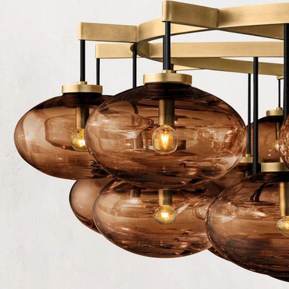 Cabrette Round Chandelier 60" - Dawn Lamps