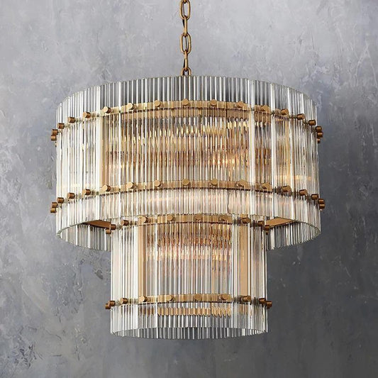 San Marco Two-tier Luxury Round Chandelier 22" - Dawn Lamps
