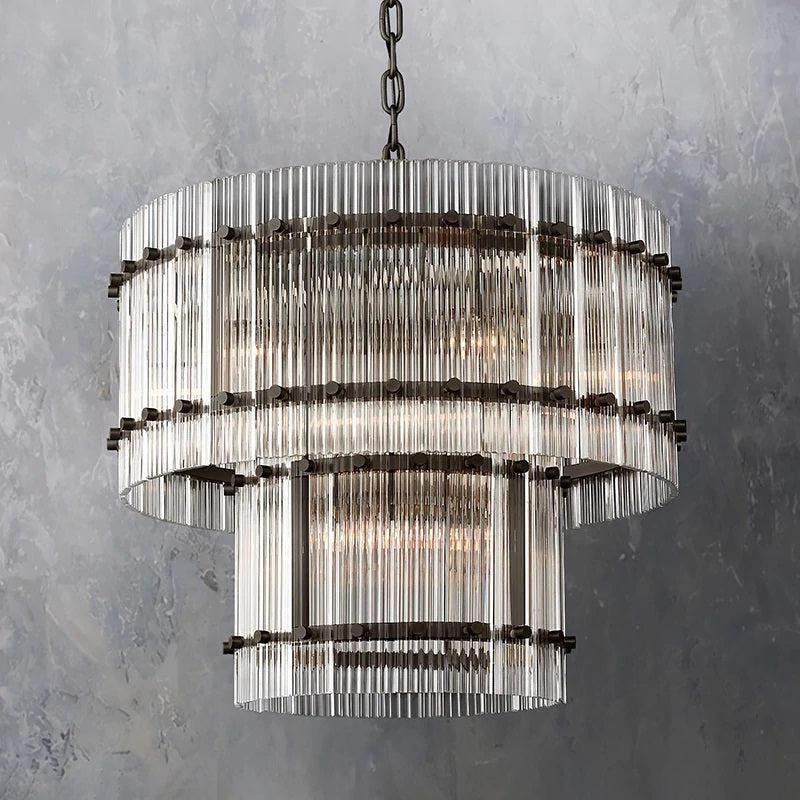 San Marco Two-tier Luxury Round Chandelier 22" - Dawn Lamps