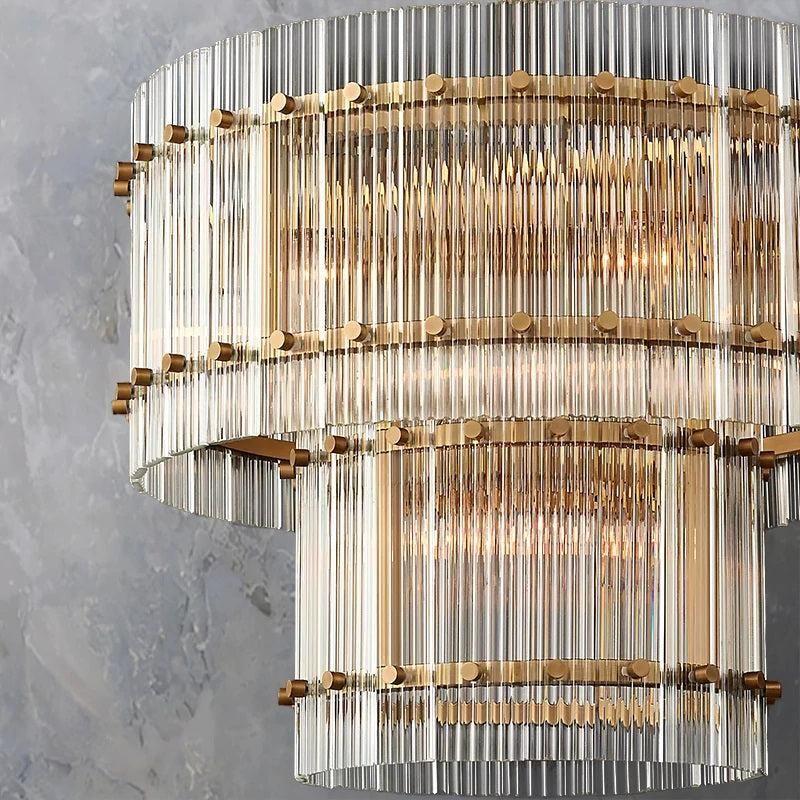 San Marco Two-tier Luxury Round Chandelier 22" - Dawn Lamps