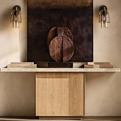 Blom Layered Glass Flute Wall Sconce