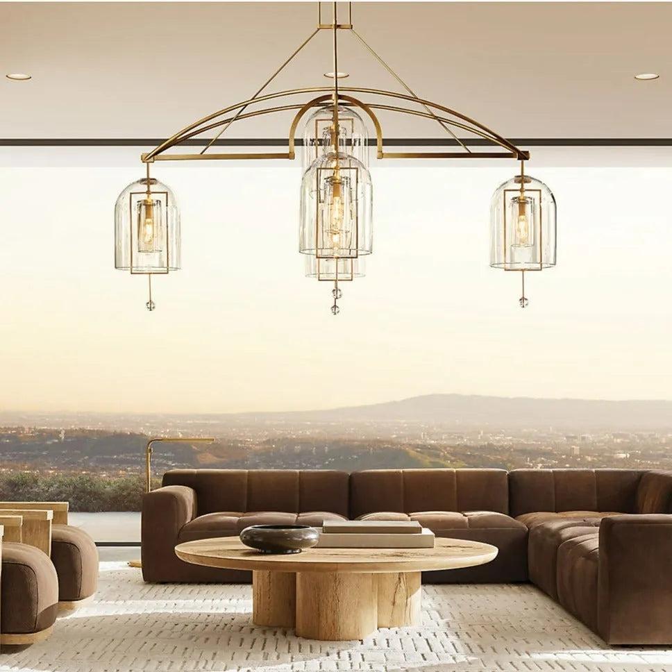 Fulcrum Round Chandelier 61" 5-Lights - Dawn Lamps
