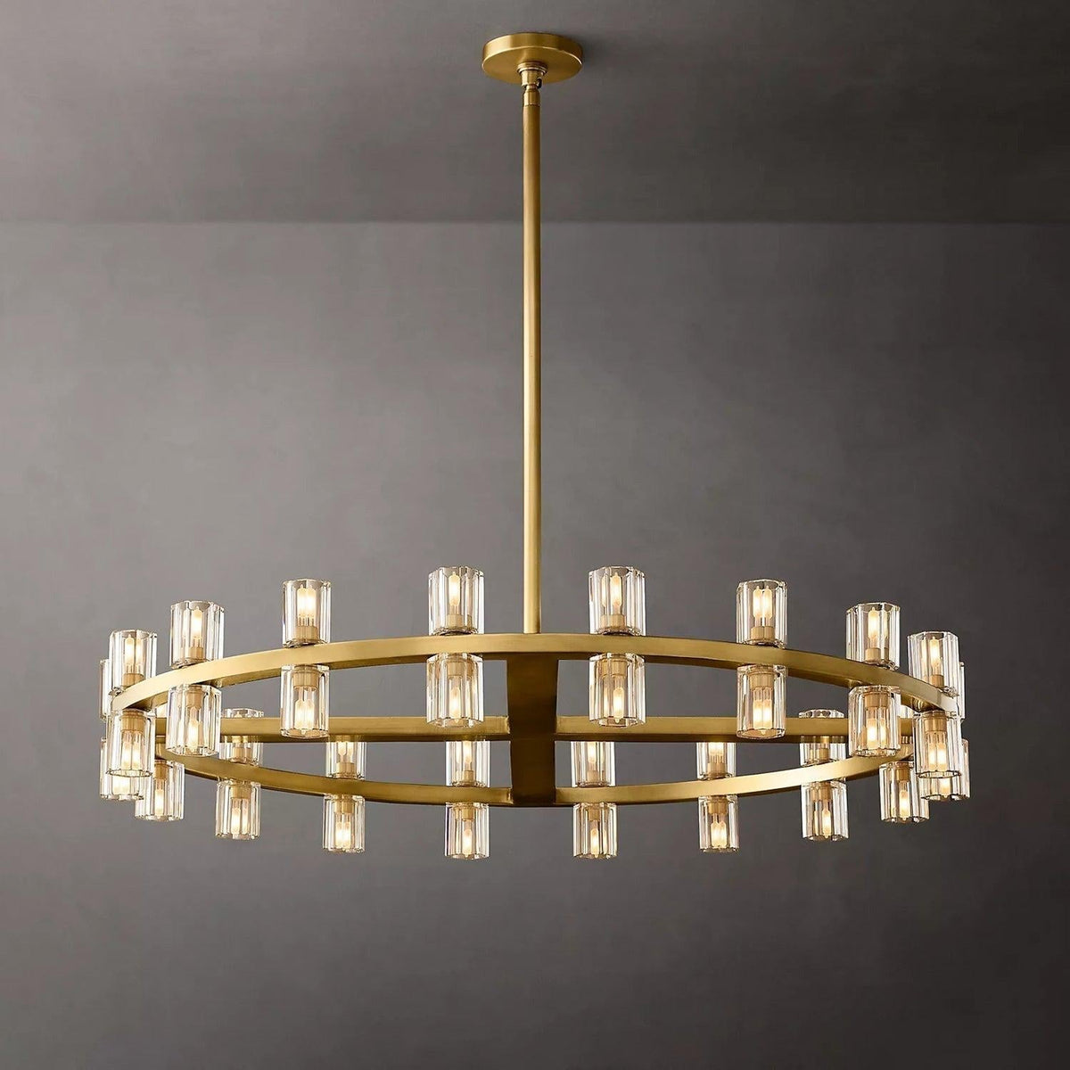 Arcachon Crystal Round Chandelier 36" - Dawn Lamps
