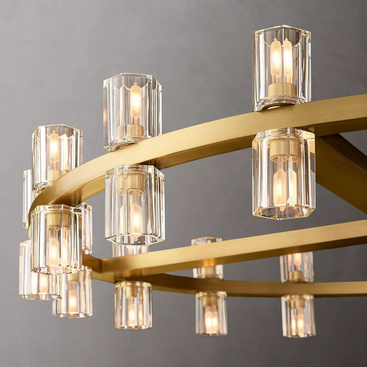 Arcachon Crystal Round Chandelier 36" - Dawn Lamps
