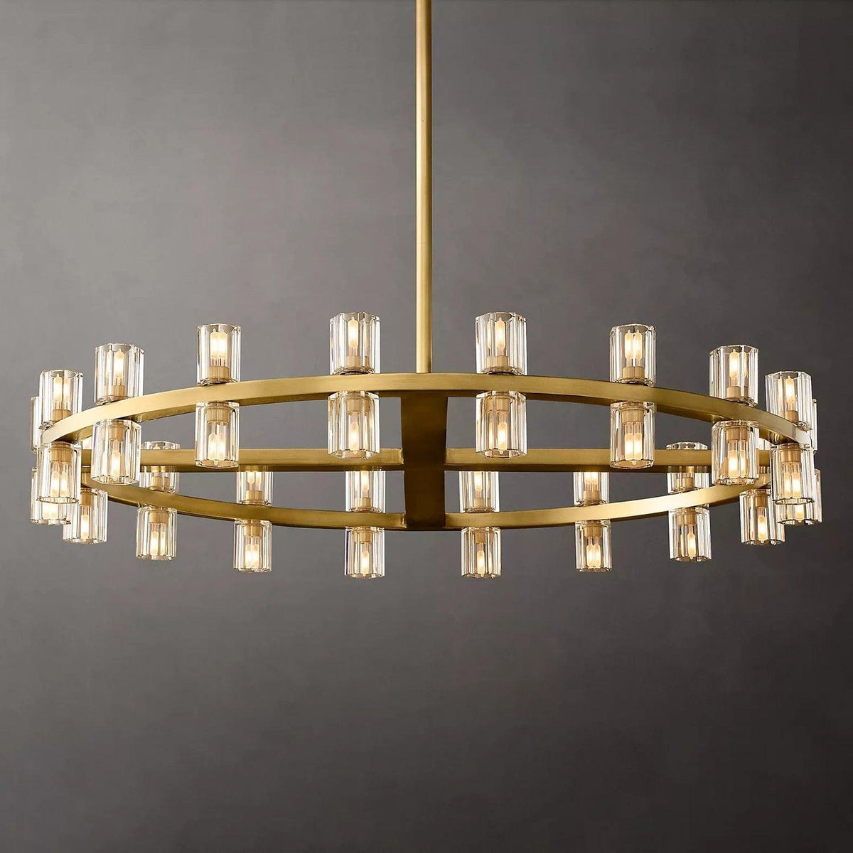 Arcachon Crystal Round Chandelier 36" - Dawn Lamps