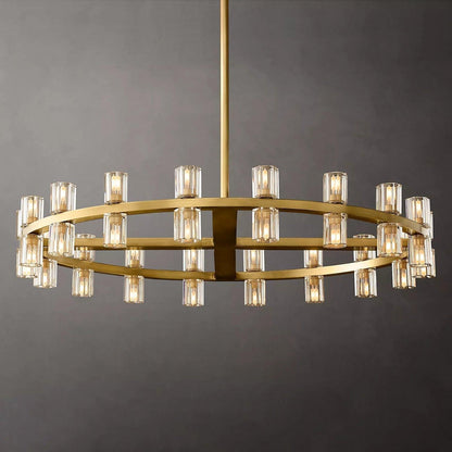 Arcachon Crystal Round Chandelier 36" - Dawn Lamps