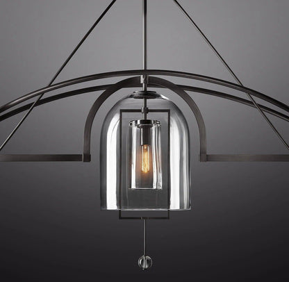 Fulcrum Round Chandelier 61"  3-Lights - Dawn Lamps