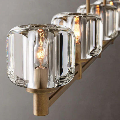Demaret Crystal Linear Chandelier 54'' - Dawn Lamps