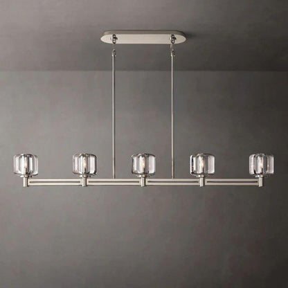 Demaret Crystal Linear Chandelier 54'' - Dawn Lamps