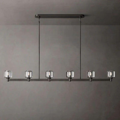 Demaret Crystal Linear Chandelier 72'' - Dawn Lamps