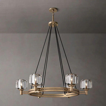 Demaret Crystal Round Chandelier 36'' - Dawn Lamps