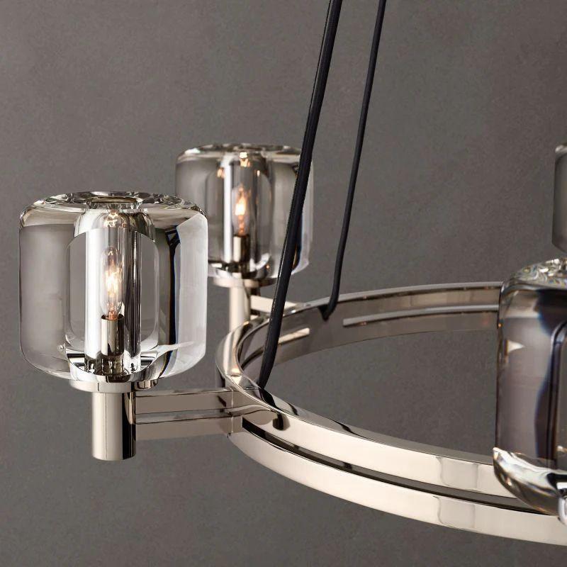 Demaret Crystal Round Chandelier 36'' - Dawn Lamps