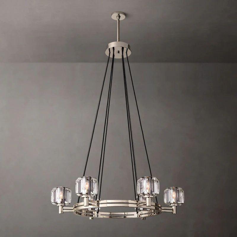 Demaret Crystal Round Chandelier 36'' - Dawn Lamps