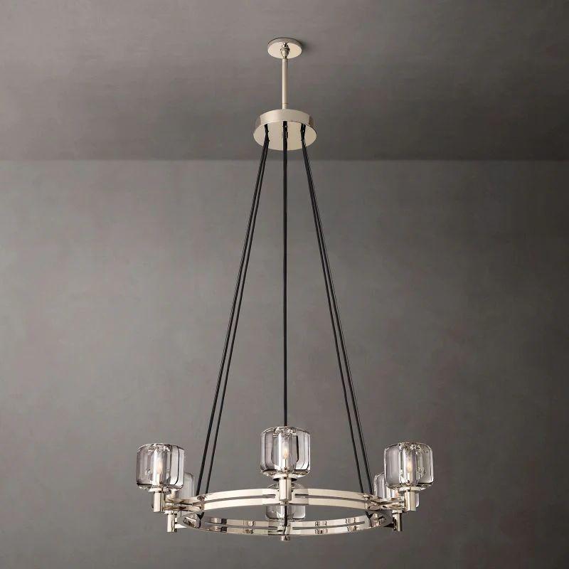 Demaret Crystal Round Chandelier 36'' - Dawn Lamps