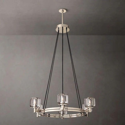 Demaret Crystal Round Chandelier 36'' - Dawn Lamps