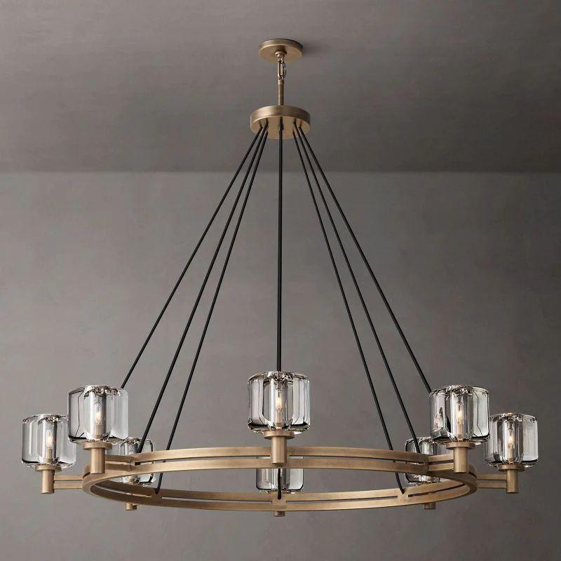 Demaret Crystal Round Chandelier 48'' - Dawn Lamps