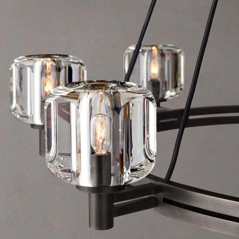 Demaret Crystal Round Chandelier 48'' - Dawn Lamps