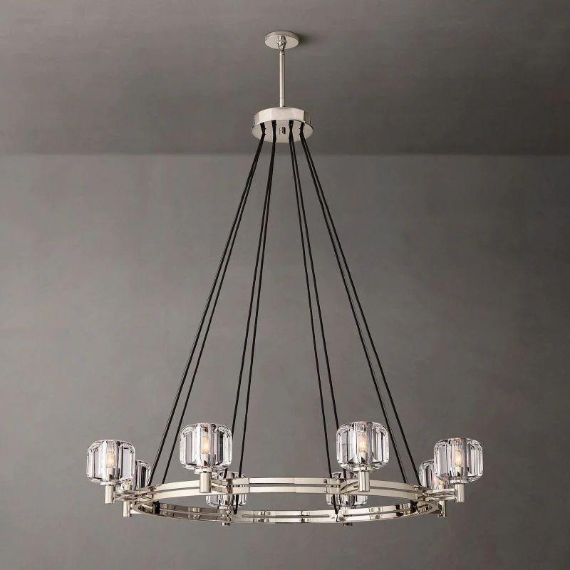 Demaret Crystal Round Chandelier 48'' - Dawn Lamps