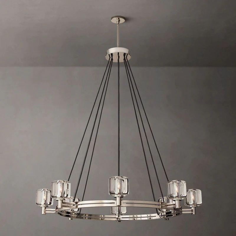 Demaret Crystal Round Chandelier 48'' - Dawn Lamps